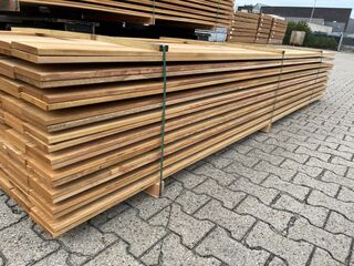 Ca. 76x Pakoeli Planken Geschaafd, 16x140mm, lengte 350cm